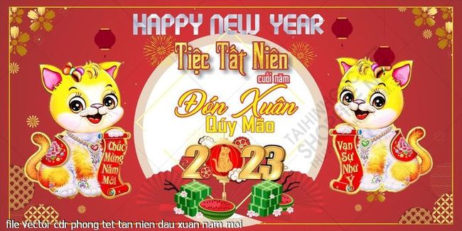 file vector cdr phong tet tan nien dau xuan nam moi